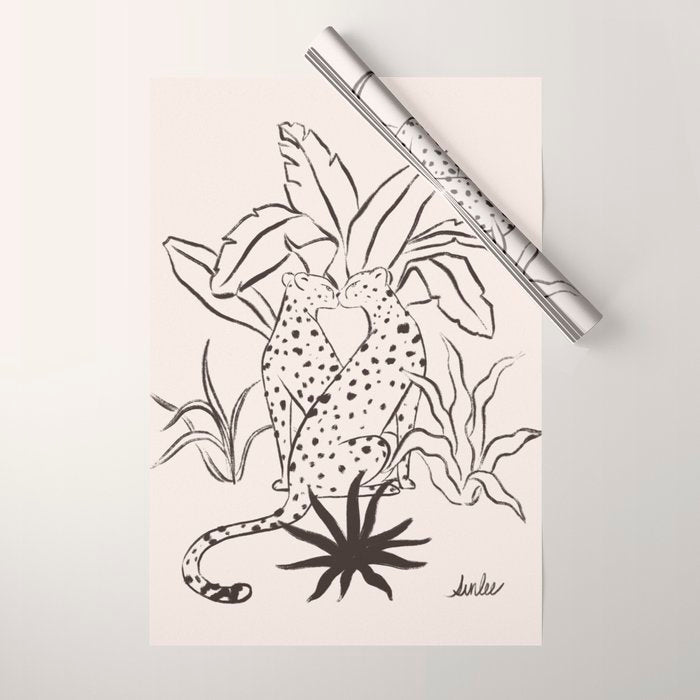 Cheetah Crush lines Wrapping Paper Gallery Image 1