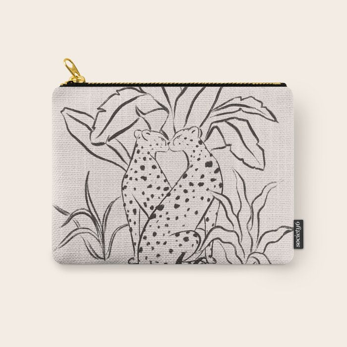 Cheetah Crush lines Carry All Pouch Gallery Image 1