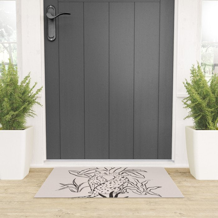 Cheetah Crush lines Welcome Mat Gallery Image 3