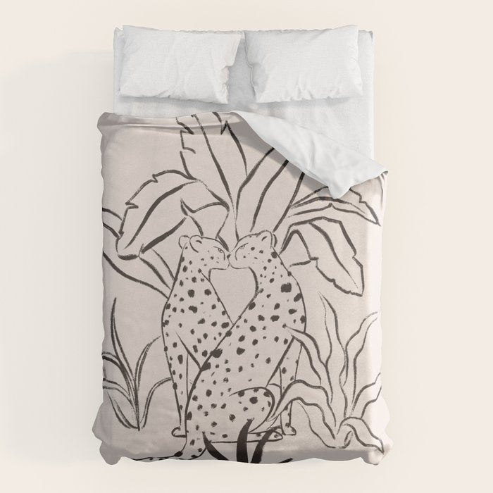 Cheetah Crush lines Duvet Cover Gallery Image 1