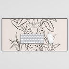 Cheetah Crush lines Desk Mat Gallery Image 1