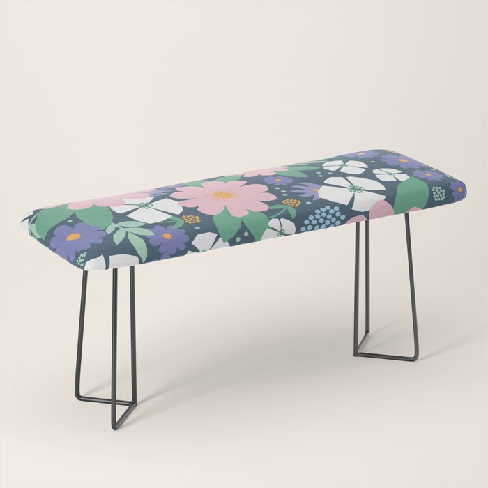 Pink and violet florals Bench Gallery Image 1