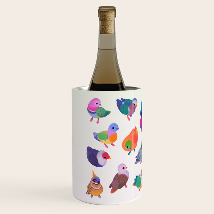 Wild pigeon - light Wine Chiller Gallery Image 2