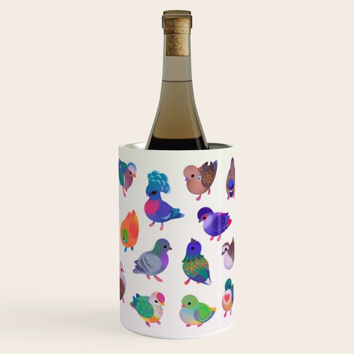 Wild pigeon - light Wine Chiller Gallery Image 1