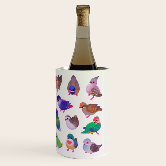 Wild pigeon - light Wine Chiller Gallery Image 3