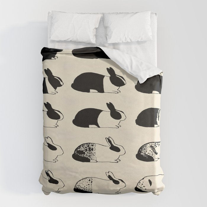 Studies of heredity in rabbits- William E.Castle - 1919 Cute Bunny Pattern Duvet Cover Gallery Image 6