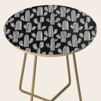 Cactus plant doodle art pattern Side Table Gallery Image 2