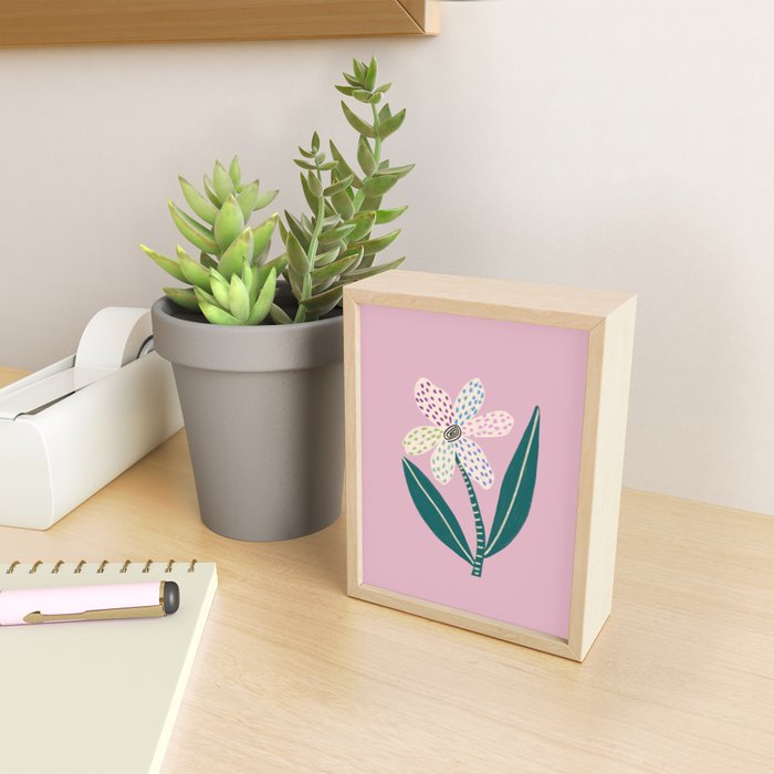 Single Flower Mini Art Print Gallery Image 2