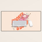 BOOKED AND BUSY (IN CREAM) Desk Mat Gallery Image 1
