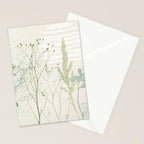 Wild Meadow Plant based calming atmosphere natural green Stationery Card Gallery Image 2