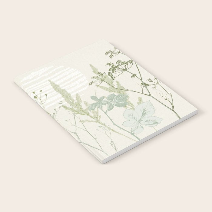 Wild Meadow Plant based calming atmosphere natural green Notebook Gallery Image 1