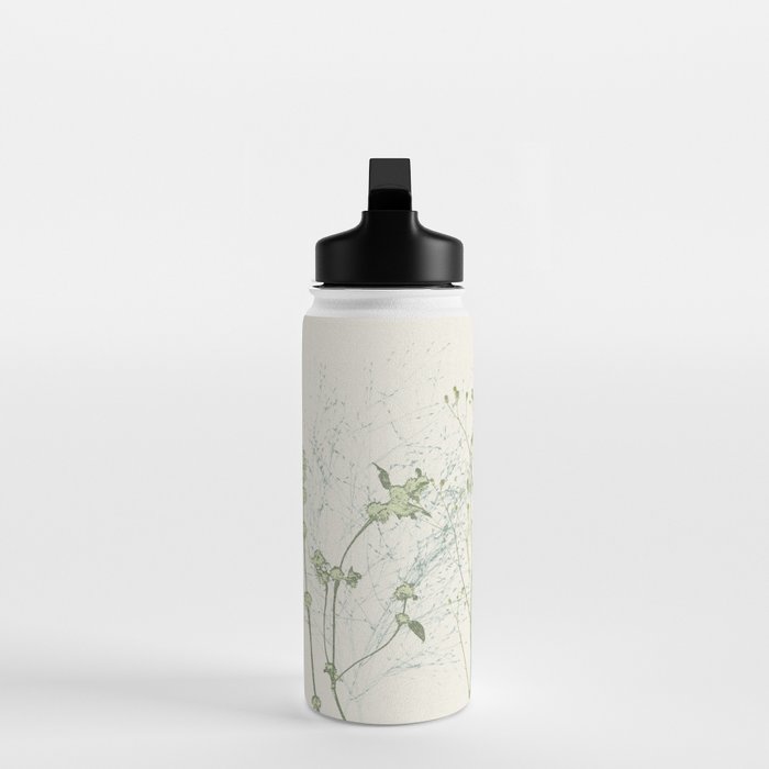 Wild Meadow Plant based calming atmosphere natural green Water Bottle Gallery Image 3