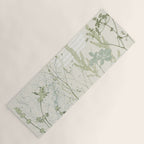 Wild Meadow Plant based calming atmosphere natural green Yoga Mat Gallery Image 1
