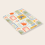 Vintage summer nature patchwork art pattern Notebook Gallery Image 2