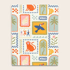 Vintage summer nature patchwork art pattern Notebook Gallery Image 4