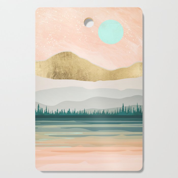 Spring Forest Lake Cutting Board Gallery Image 1