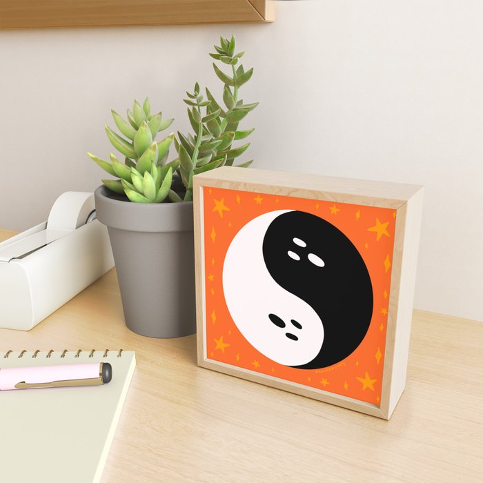 Spooky Yin Yang Mini Art Print Gallery Image 2