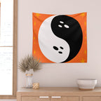 Spooky Yin Yang Wall Tapestry Gallery Image 2