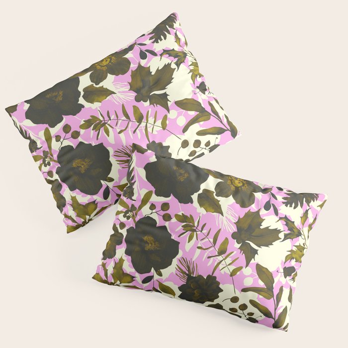 Illuminated garden silhouette Pillow Sham Gallery Image 3