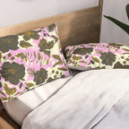 Illuminated garden silhouette Pillow Sham Gallery Image 2
