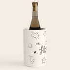 Howdy. Black and White Good Luck Charms Wine Chiller Gallery Image 2