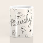 Howdy. Black and White Good Luck Charms Coffee Mug Gallery Image 4