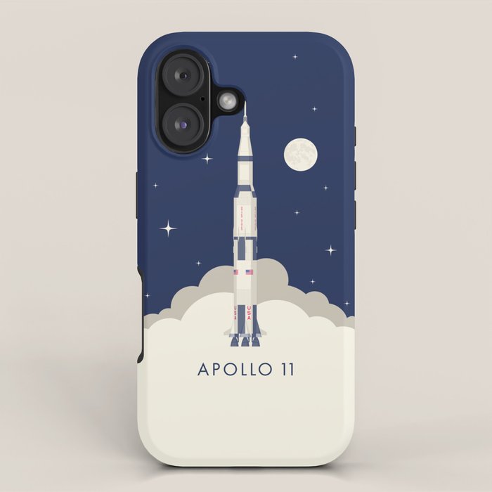 Apollo 11 Space - Saturn Rocket A iPhone Case Gallery Image 1