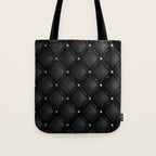 Black Quilted Leather Tote Bag Gallery Image 1