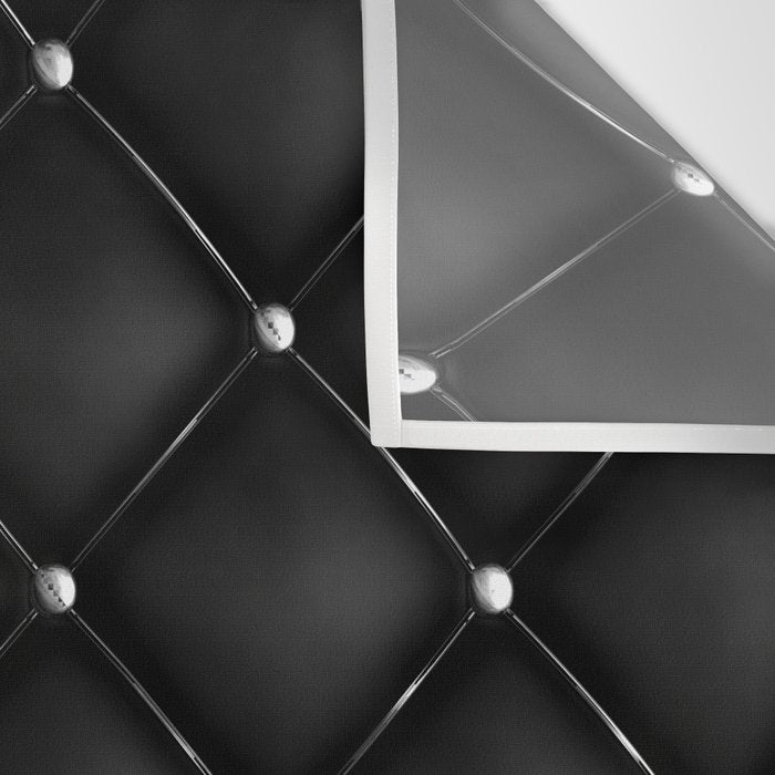 Black Quilted Leather Wall Tapestry Gallery Image 3
