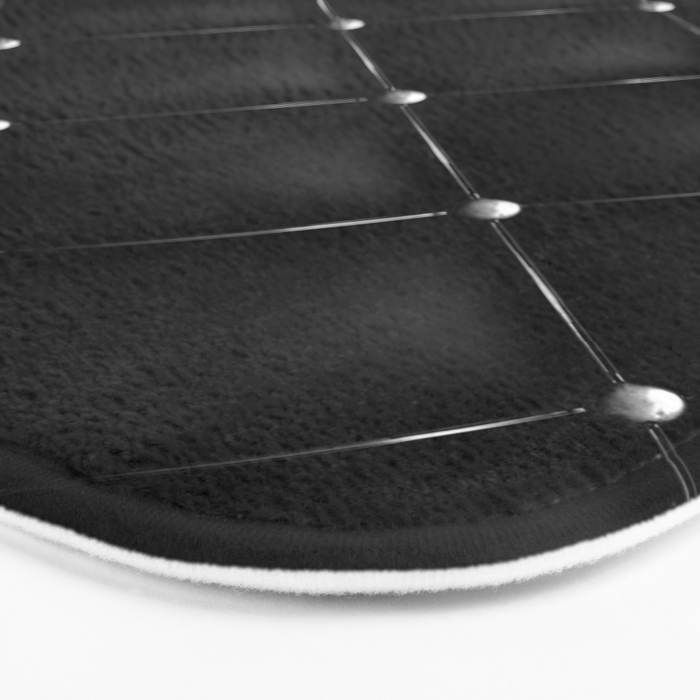 Black Quilted Leather Bath Mat Gallery Image 3