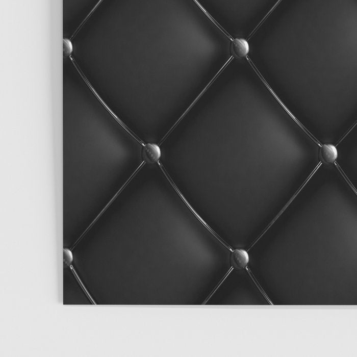 Black Quilted Leather Poster Gallery Image 3