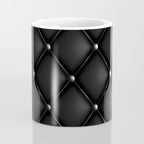 Black Quilted Leather Coffee Mug Gallery Image 4