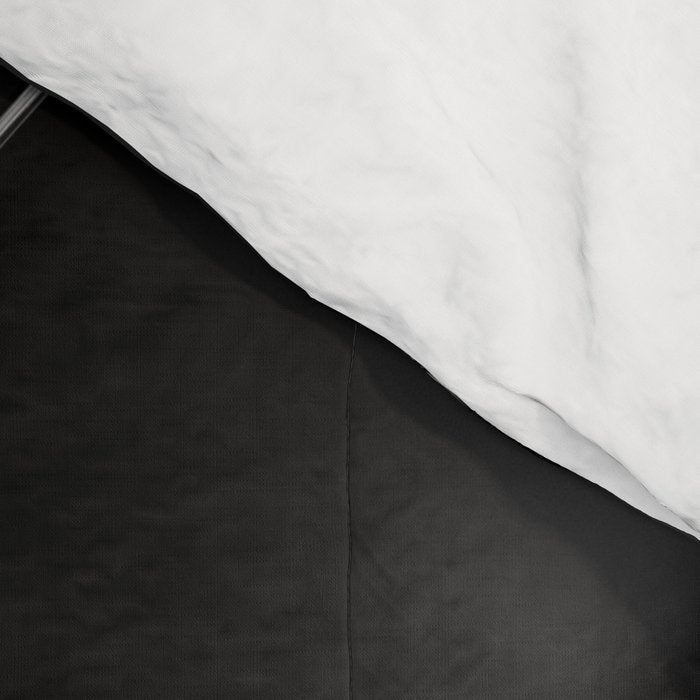 Black Quilted Leather Comforter Gallery Image 4