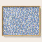 Blue Tropical Leaves Resort  Serving Tray Gallery Image 1
