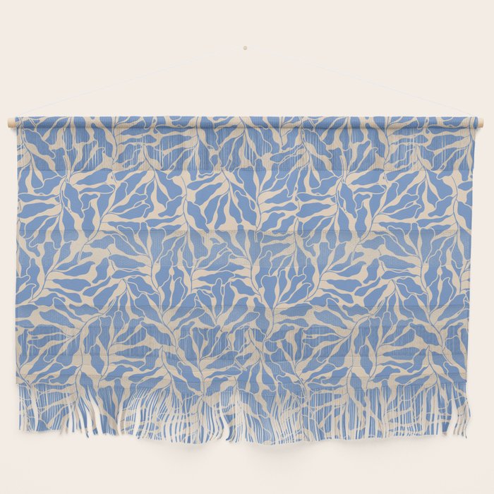 Blue Tropical Leaves Resort  Wall Hanging Gallery Image 1