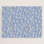 Blue Tropical Leaves Resort  Jigsaw Puzzle Gallery Image 1