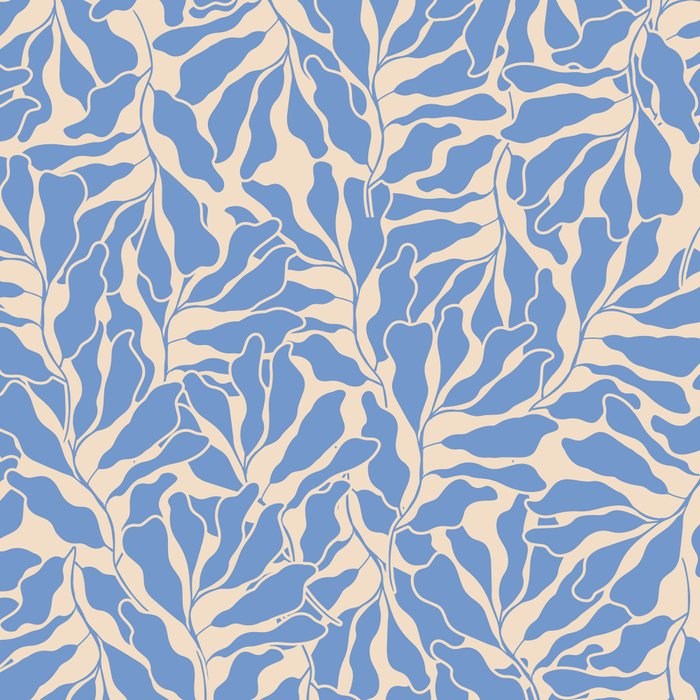 Blue Tropical Leaves Resort  Coffee Mug Gallery Image 2