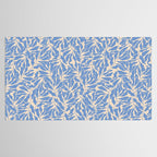 Blue Tropical Leaves Resort  Tablecloth Gallery Image 2