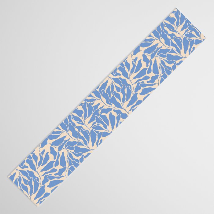 Blue Tropical Leaves Resort  Table Runner Gallery Image 3