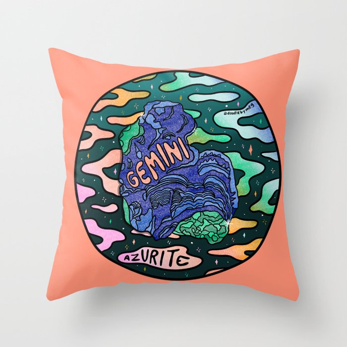 Gemini Crystal Throw Pillow Gallery Image 6