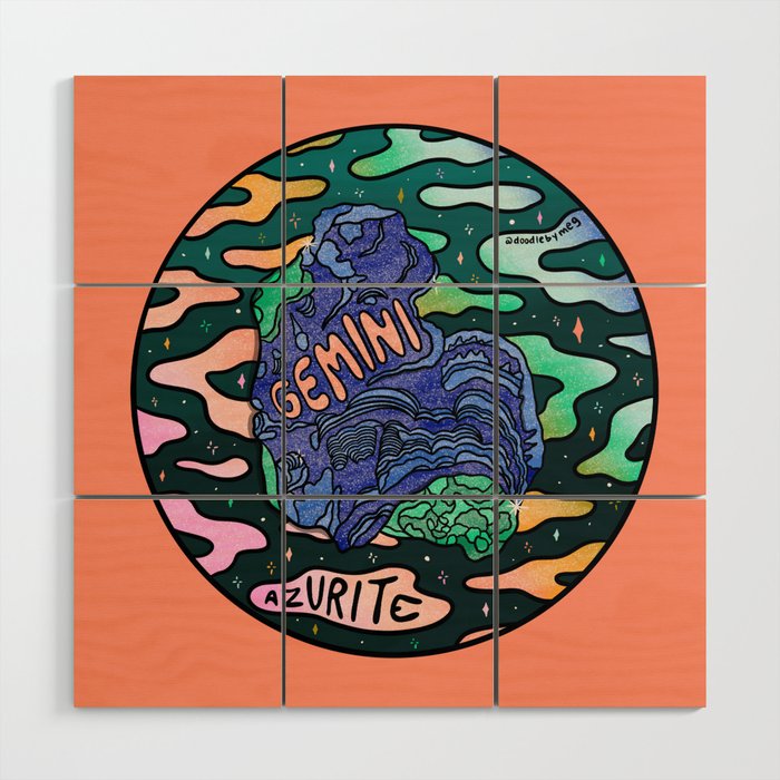 Gemini Crystal Wood Wall Art Gallery Image 1