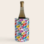 Colored Pugs Pattern - no1 Wine Chiller Gallery Image 2
