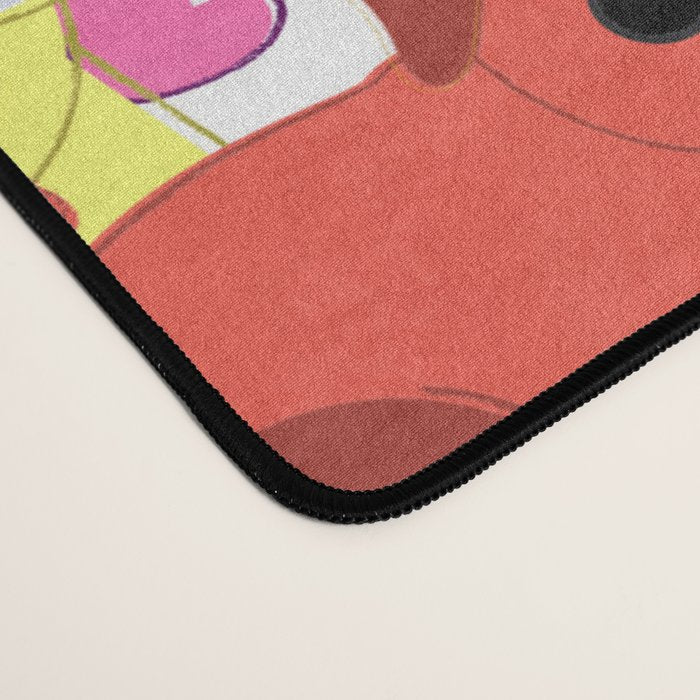 Colored Pugs Pattern - no1 Desk Mat Gallery Image 4