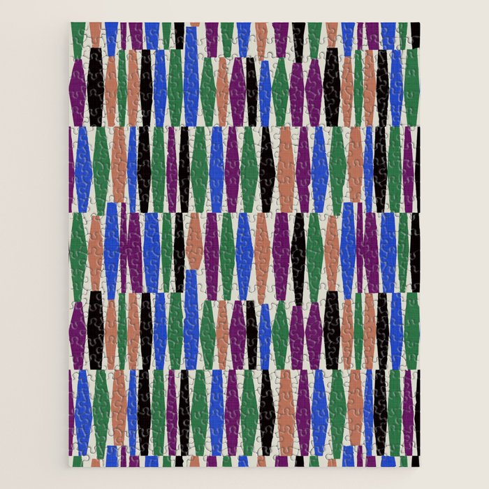 Playful Modern Geometric Shapes Jigsaw Puzzle Gallery Image 1