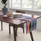 Playful Modern Geometric Shapes Table Runner Gallery Image 2