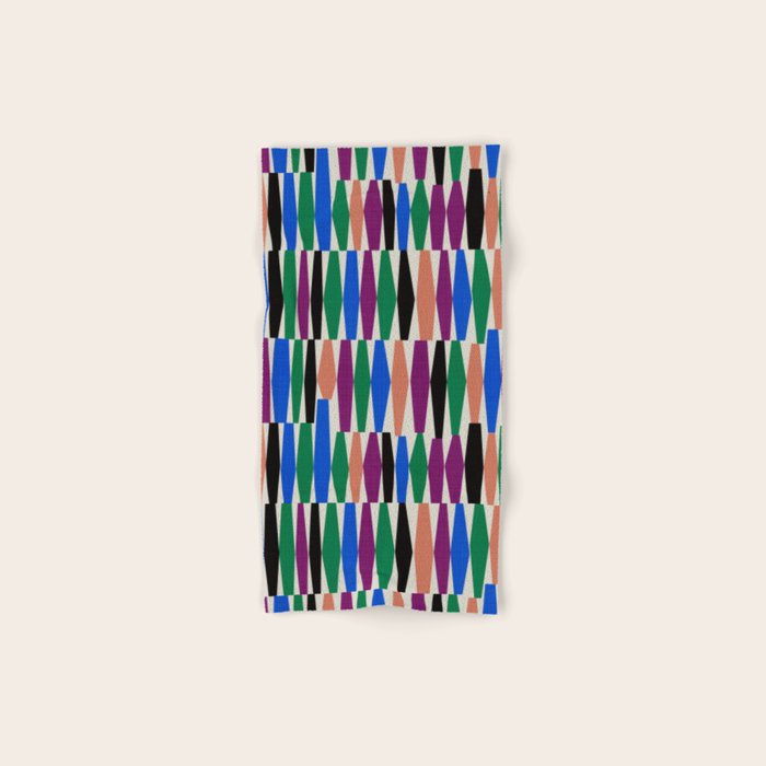 Playful Modern Geometric Shapes Bath Towel Gallery Image 1