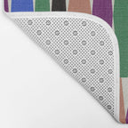 Playful Modern Geometric Shapes Bath Mat Gallery Image 2
