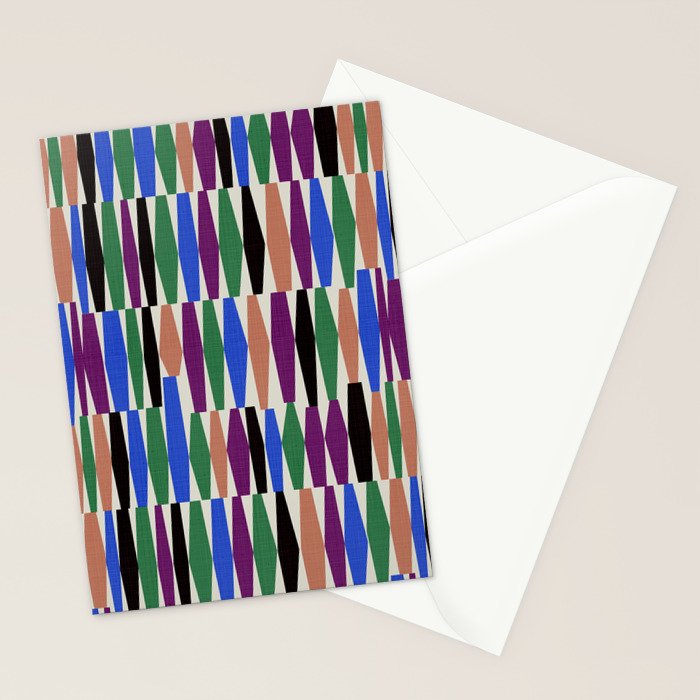 Playful Modern Geometric Shapes Stationery Card Gallery Image 2