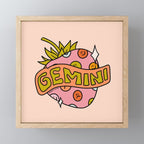 Gemini Strawberry Mini Art Print Gallery Image 1