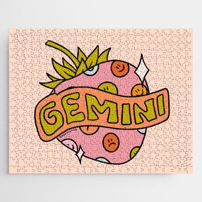 Gemini Strawberry Jigsaw Puzzle Gallery Image 1